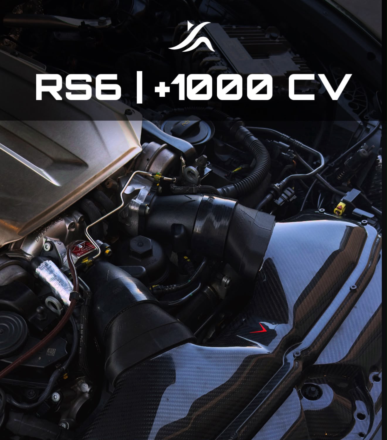 Inlet custom Keepit3D installati sulla Audi RS6 preparata da Biesse Racing