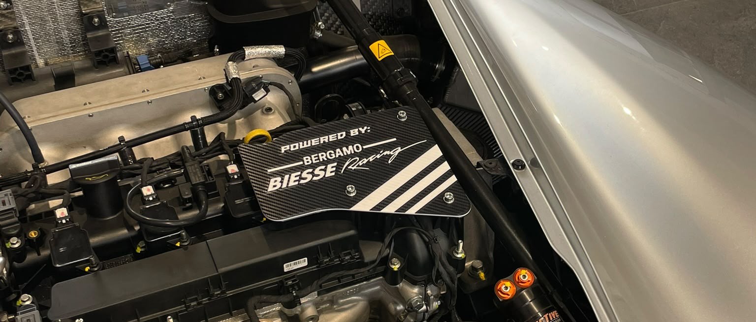 Vano motore preparato da Biesse Racing